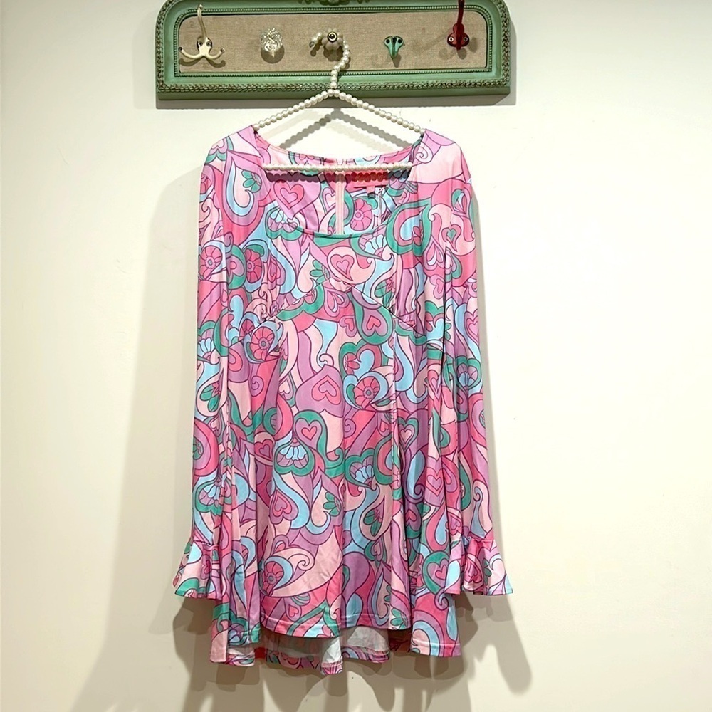 Dolls Kill x Sugar Thrillz Pink Swinging Scene Dress 60s mini women’s xl new